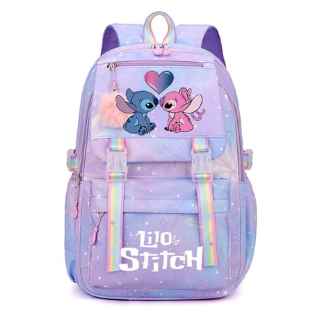 Star baby Stitch cartoon cute schoolbag primary school junior high school backpack large capacity fashion casual backpack