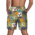 thumbnail image 2 of Lsque Mens Swim Trunks Hawaiian Style Pattern - Bathing Suit Compression Liner - Beach Swim Shorts Swimwear - (S-3XL) - Stretch Quick Dry -Small, 2 of 9