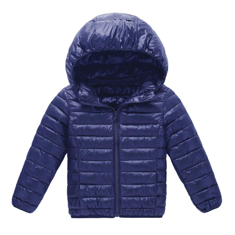 Kids Packable Down Jacket Children Soft Light Warm Coat Short Hooded ...