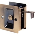thumbnail image 4 of Stone Harbor Hardware Premium Square Pocket Door Lock, Privacy Function, Antique Brass, 4 of 5