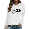 thumbnail image 2 of Vedolay Womens T Shirts Hoodies for Women 2023 Basic Long Sleeve Hoodies Relaxed Fitted Sweatshirts Oversized Pullover Tops with Pocket,White L, 2 of 5