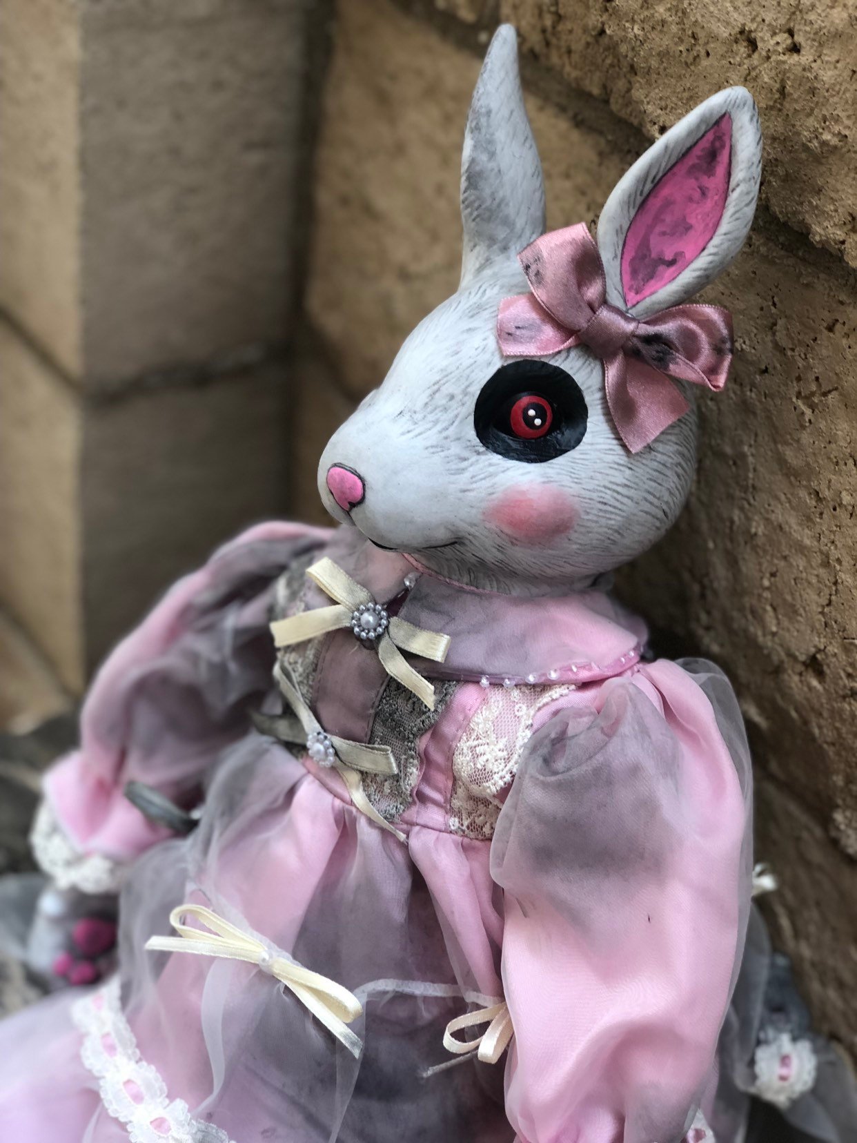 creepy rabbit doll