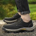 thumbnail image 4 of Men's Oxford Lace-Up Shoes - Slip-Resistant Rubber Sole, Breathable PU Upper, Comfortable Cushioned Insole - Versatile for Work, Travel & Casual Wear - Brown & Black, Everyday Footwear, Stylish Footw, 4 of 9