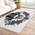 thumbnail image 1 of Gothic Area Rug 2x3, Spooky Rugs for Entryway Bedroom Living Room, Flower Indoor Door Mat, Machine Washable Rug, Non Slip Soft Low Pile Home Decor Carpet T6&-233, 1 of 7