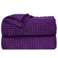 thumbnail image 1 of Unique Bargains 100% Cotton Cross Cable Knit Throw Blanket For Sofa Couch Bed Home Bedding,, 1 of 10