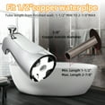thumbnail image 5 of Bathtub Faucet Easy to Install Tub Spout with Diverter,American Standard Tub Faucet Replacement Fits 1/2" Copper Water Tube(5/8" Diameter) with Hex Wrench Chrome Finish, 5 of 7