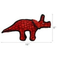 thumbnail image 4 of TUFFY Jr Dinosaur Triceratops Durable Plush Squeaky Dog Toy, 2-Pack, 4 of 8