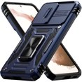 thumbnail image 1 of GHSDFBB for Samsung S22 Case,Multi-Functional Ultra Slim Samsung S22 Case with Sliding Camera Cover & Magnetic Kickstand Shockproof Protective Phone Case for Samsung Galaxy S22 5G(2022),Blue, 1 of 7
