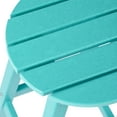 thumbnail image 5 of Costaelm Paradise 29" HDPE Round Outdoor Patio Bar Stool, Turquoise, 5 of 8