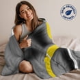 thumbnail image 5 of Throw Blanket for Couch Yellow Grey Soft Fleece Flannel Blankets Cozy Lightweight Blanket for Home Sofa Living Room Abstract Geometric Circle Bed Throws 30" x 40", 5 of 9