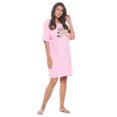 thumbnail image 2 of Casual Nights Short Sleeve Nightgowns for Women - Soft Cotton Blend Sleep Shirts | Oversized One Size Long Night Shirts, 2 of 4