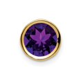 thumbnail image 1 of Quality Gold XP322AM 7 mm 14K Amethyst Bezel Pendant, 1 of 2