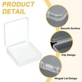 thumbnail image 3 of Uxcell Mini Cajas de Plástico Transparentes, Caja Organizadora de Almacenamiento de Cuentas con Tapa Articulada, Caja Cuadrada de Plástico ["4.1\"x4.1\""], 3 of 7