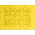 thumbnail image 1 of Ahgly Company Machine Washable Indoor Rectangle Oriental Yellow Traditional Area Rugs, 8' x 12', 1 of 4