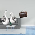 thumbnail image 2 of estatua de cisne,Figuras de cisne de cerámica modernas,Escultura de animales Decoración centro de mesa,Estuche organizador de joyas,Organizador de joyas de madera para mujeres,hombres y niñas., 2 of 8