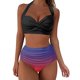thumbnail image 1 of Gibobby Trajes de Baño Mujer Bikini de cintura alta para mujer, bañador Sexy de realce de dos piezas, traje de baño Vintage de dos piezas, conjunto de Bi(Morado,XL), 1 of 4