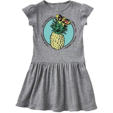 

Inktastic Grow Tall Stay Sweet Wear a Crown Pineapple Queen Gift Toddler Girl Dress