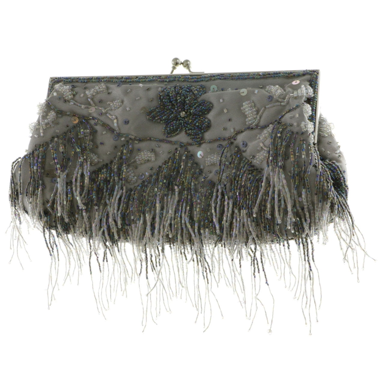 Mi Amore Clutch-Purse Black//Silver-Tone