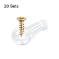 thumbnail image 2 of Uxcell Glass Retainer Clips Kit 1 inch Furniture Glass Door Clips Holder with Screws 20Set, 2 of 5