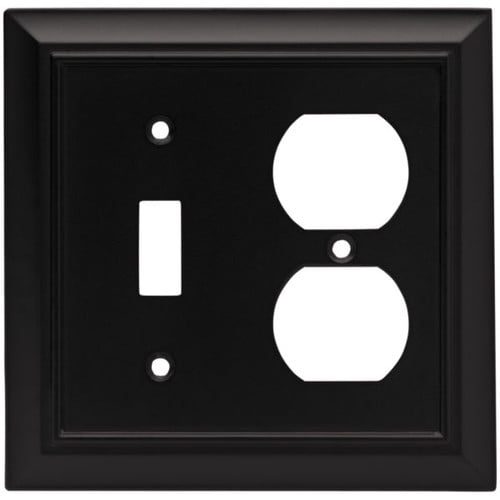 Brainerd Architectural 2 Gang Toggle Switch Duplex Outlet Combination Wall Plate Walmart Com Walmart Com