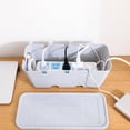 thumbnail image 2 of Socket Organizer Box Steady Multi-purpose Heat Dissipation Desk Waterproof Power Strip Storage Box for Home, 2 of 10