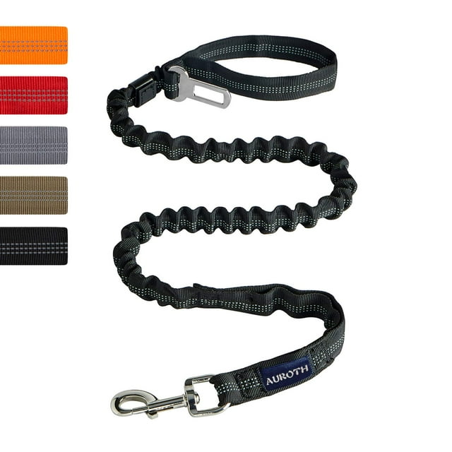 Correa para perros AUROTH Heavy Duty Bungee de 1,8 m con 2 asas acolchadas
