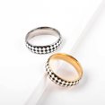 thumbnail image 4 of ziyahi Checkerboard Pattern Ring Stylish Female Jewelry Simple Colors Geometric Fingers Rings Fashion Accessory Festival Gift Rose gold Size 8, 4 of 9