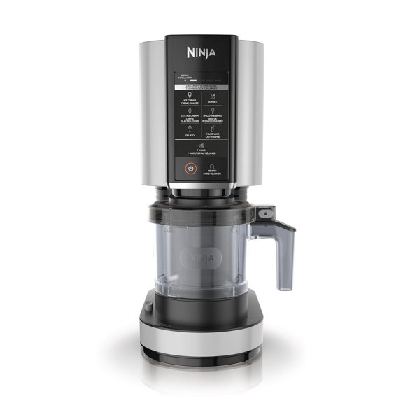 Ninja CREAMi, NC301CWH, Ice Cream, Gelato, Milkshake, Sorbet, Smoothie Bowl, and Lite Ice Cream Maker, 7 One-Touch Programs, 800W, White