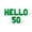 Green, variant on Letter and Number Balloons - HELLO 50 16" Inch Alphabet Letters Foil Mylar Balloon Birthday Party Banner (Black)