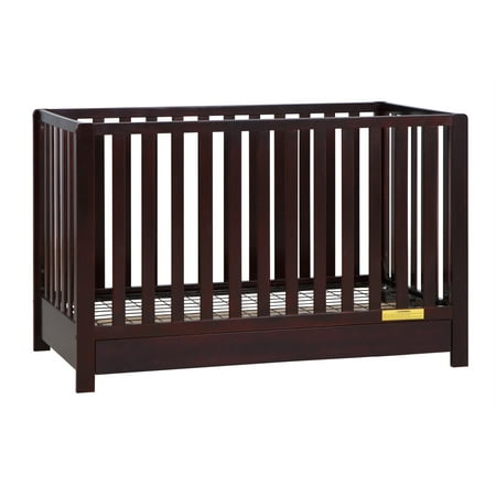 AFG Baby Furniture Emma 4-in-1 Convertible Crib with Drawer, Espresso