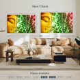 thumbnail image 4 of Elephant Stock Flower And Buddha Wall Art - Horizontal Multi Panel Canvas - Living Room Wall Decor - People Multi Panel - Orange And Green Decor - 50" x 32", 4 of 8