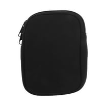 Unique Bargains 1 Pc Durable Water Bottle Pouch with Single Pocket Neoprene Fabric Black