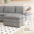 thumbnail image 4 of Kojooin 108" Modular Chenille Cloud Sectional with Ottoman, 4 of 6