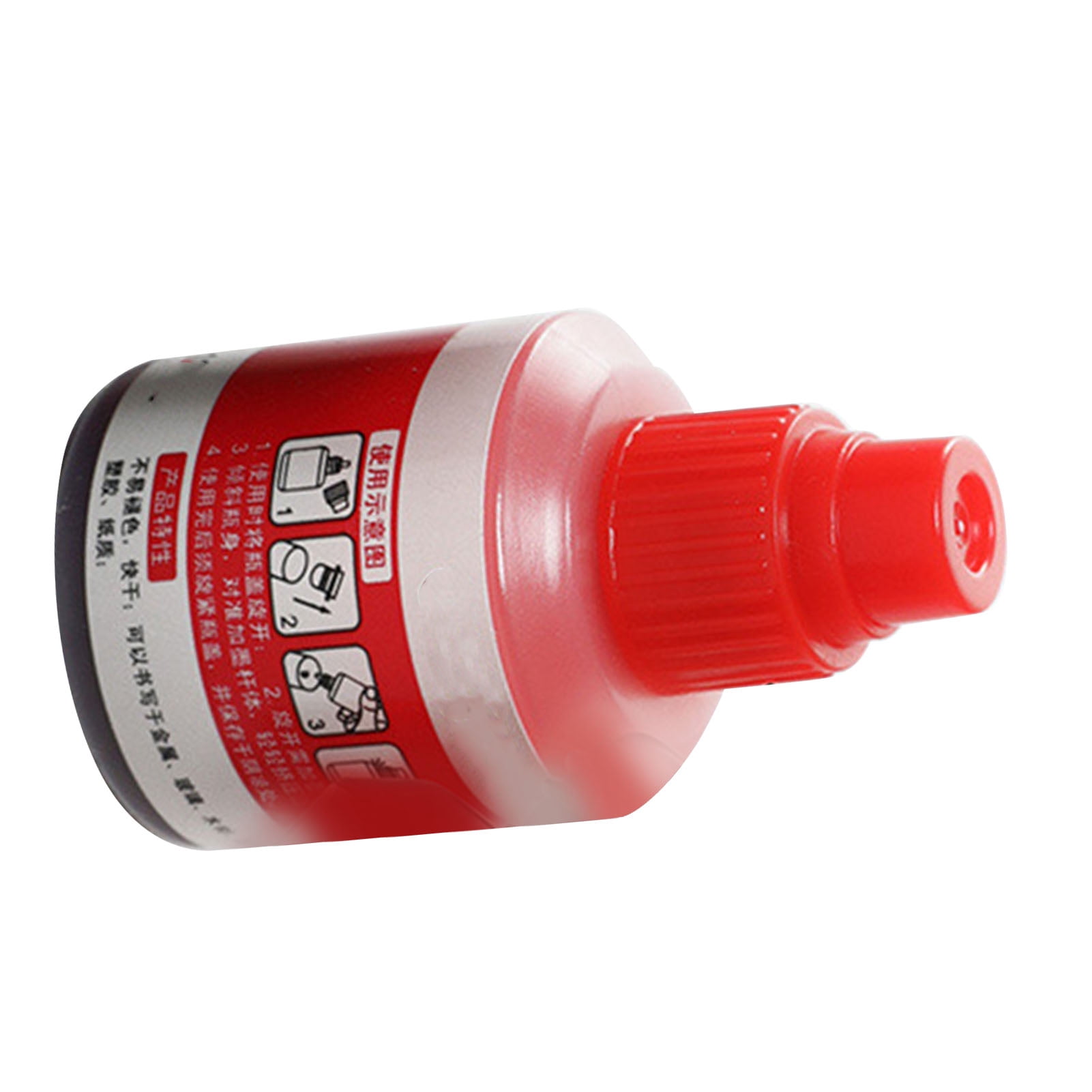 Marker Ink, Quick Refilling 12ml Safe Marker Refill Ink Waterproof with Drop Dispensing System for Marker Pens Red
