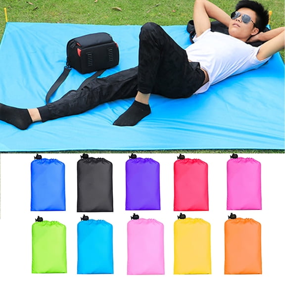 Cheers US Beach Blanket Sandproof, Oversized Beach Mat Suitable for 4-7 Adults, Waterproof Lightweight Picnic Mat for Travel, Camping, Hiking