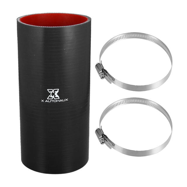3.5 ID 7.87 Longitud Recto Silicona Rojouctor Manguera Negro para Coche