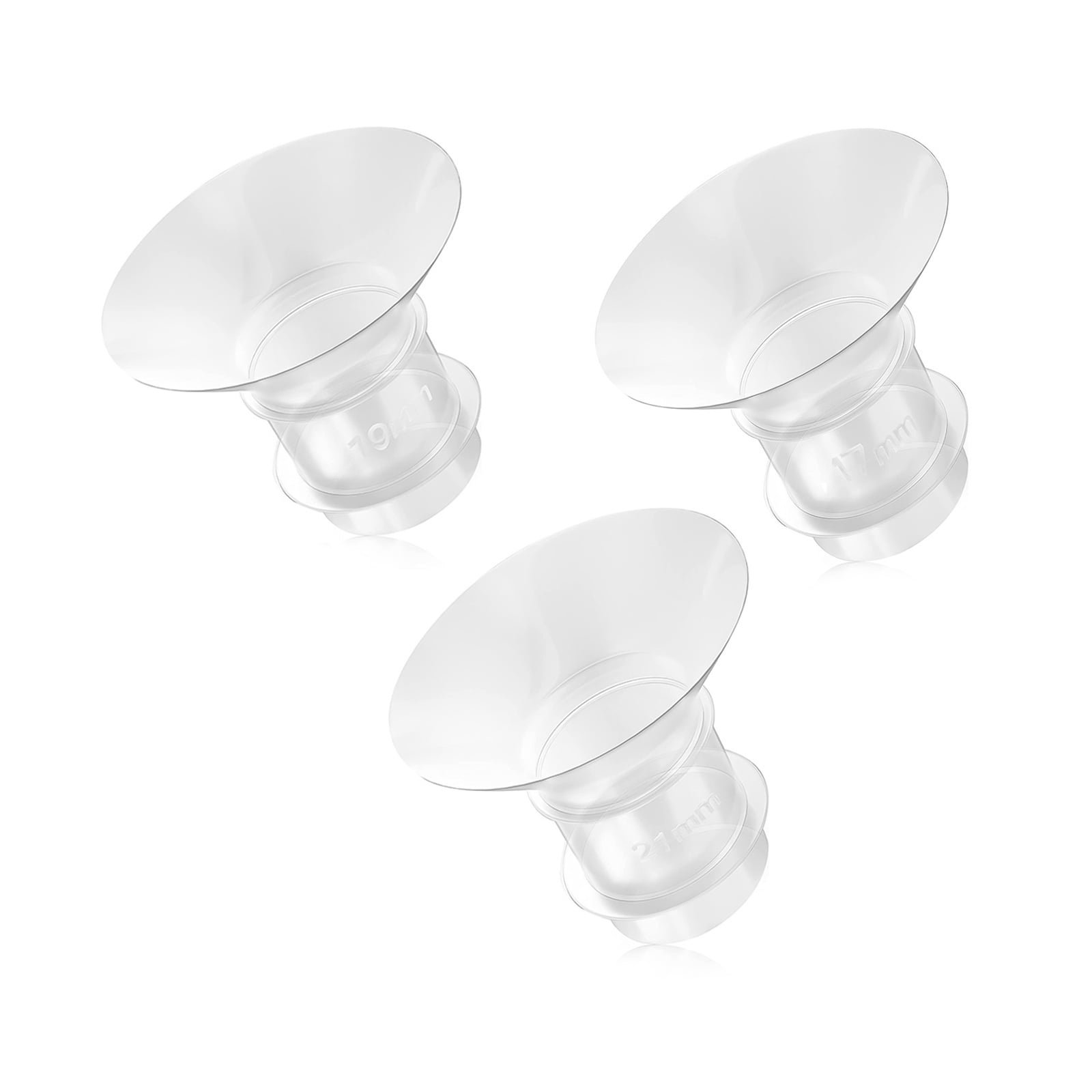 3PCS Milk Pump Flange Inserts Shield Converter Practical Pump Replacement 17mm 19mm 21mm