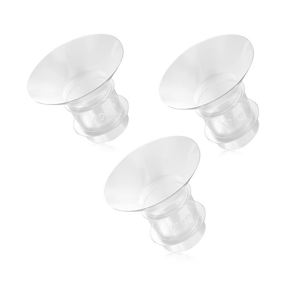 3PCS Milk Pump Flange Inserts Shield Converter Practical Pump Replacement 17mm 19mm 21mm