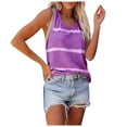 thumbnail image 2 of LSLJS Débardeurs à Col Rond pour Femmes Mode Été Ample Imprimé T-Shirt à Manches Courtes Blouse Décontractée, 2 of 4