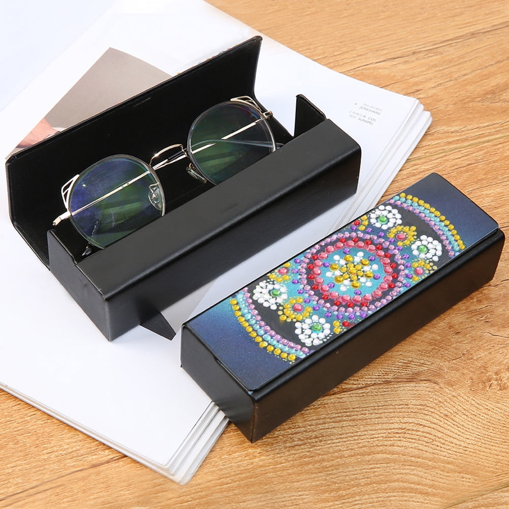 Sport Skateboard Colorful Illustration Glasses Case Eyeglasses Hard Shell Storage Spectacle Box 