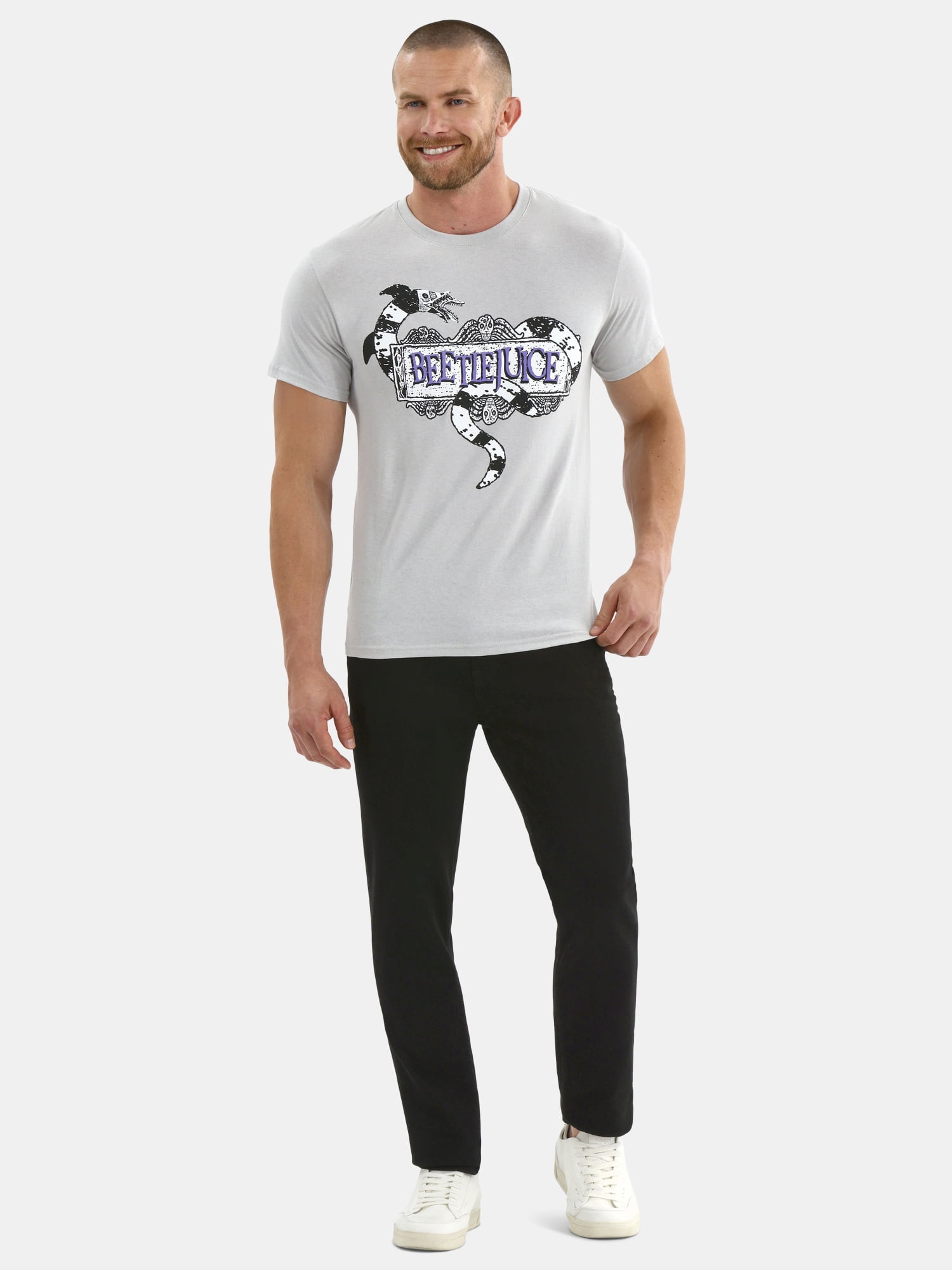 Beetlejuice Men's and Men's Big Graphic Tee with Short Sleeves, Sizes S-3XL
