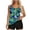 Army Green, variant on 2 Piece Tankini Swimsuit for Women Halter Ruffle Overlay Top with High Cut Bottom Summer Bikini Suits Conservative Beach Wear Pool Party Outfit Bathing Suit Green L