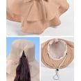 thumbnail image 3 of Zukuco Women Sun Hat Rollable UPF 50+ Wide Brim Boonie Hat Adjustable Gardening Hat with Neck Flap, 3 of 3