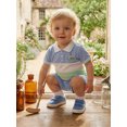 thumbnail image 6 of BemeyourBBs 2Pcs Toddler Baby Boy Golf Outfits Infant Baby Boy Summer Clothes Short Sleeve Golf Embroidery Button Down Shirt Shorts Set Toddler Baby Boy Summer Outfit, 6 of 9