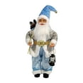 thumbnail image 2 of Muñeco de Papá Noel navideño, adorno decorativo festivo para escritorio, decoración navideña Azul, 2 of 9