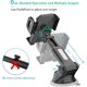 thumbnail image 3 of Soporte para teléfono de coche 3 en 1, soporte para teléfono de coc rabrisas por ventosa compatible con smartphone iPhone 6 7 8 X XR XS 11 Pro Max Samsung S9 S10 Plus (negro), 3 of 5