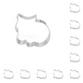 thumbnail image 1 of Kearding Molde de galleta de gato de acero inoxidable, fabricante de Fondant, herramientas de pastel de Navidad, pasta, molde para 6.5*7 cm 10piezas, 1 of 6
