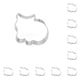 thumbnail image 1 of Bearachild Molde de galletas con forma de gato, utensilios para decoración de tortas con Fondant de acero inoxidable, de azúcar, molde DIY 6.5*7 cm 10piezas, 1 of 6