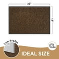 thumbnail image 7 of VUNATE 17" x 30" Dirt Trapper Indoor Door mat Non Slip Front Door Mats Absorbent Rubber Entrance Rug Durable Heavy Duty Outdoor Mats Washable Welcome Mats for Outside Brown, 7 of 7