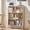 Light Wood, variant on 5 Cube Bookshelf 3-Tier Bookcase with Legs,Mint Light Grey White Book Shelf Cute Storage Organizer,Free Standing Open Toy Shelves Wood Bookshelves,Display Bookcases for Bedroom,Living Room